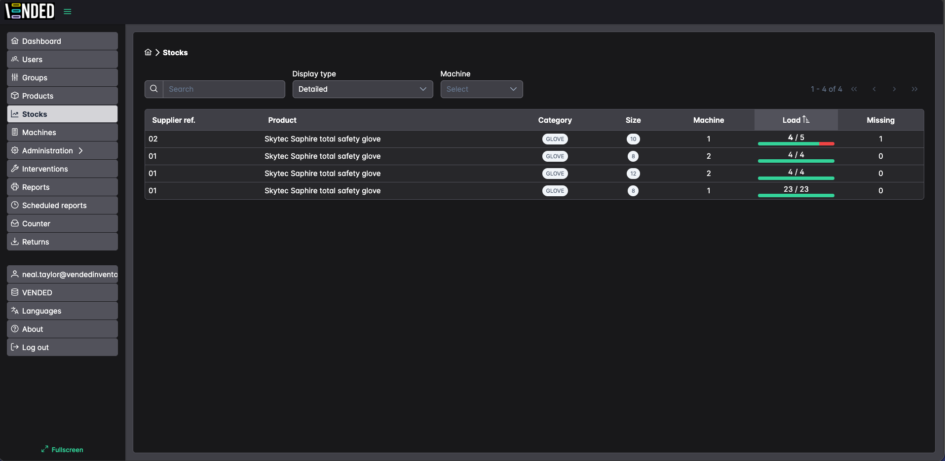Products — easily add, remove and adjust products